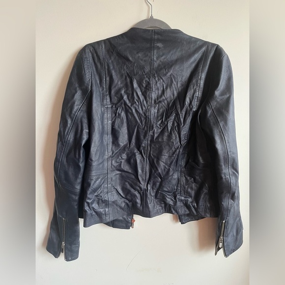 Massimo Dutti 100% Leather Zip-up Jacket - Picture 13 of 13